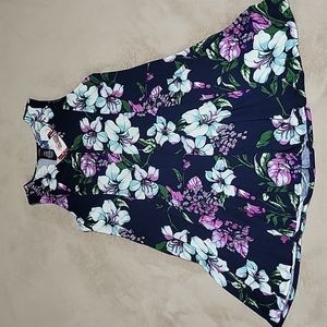 Womens Premise sleeveless dresses, floral print and animal prints, both size xl